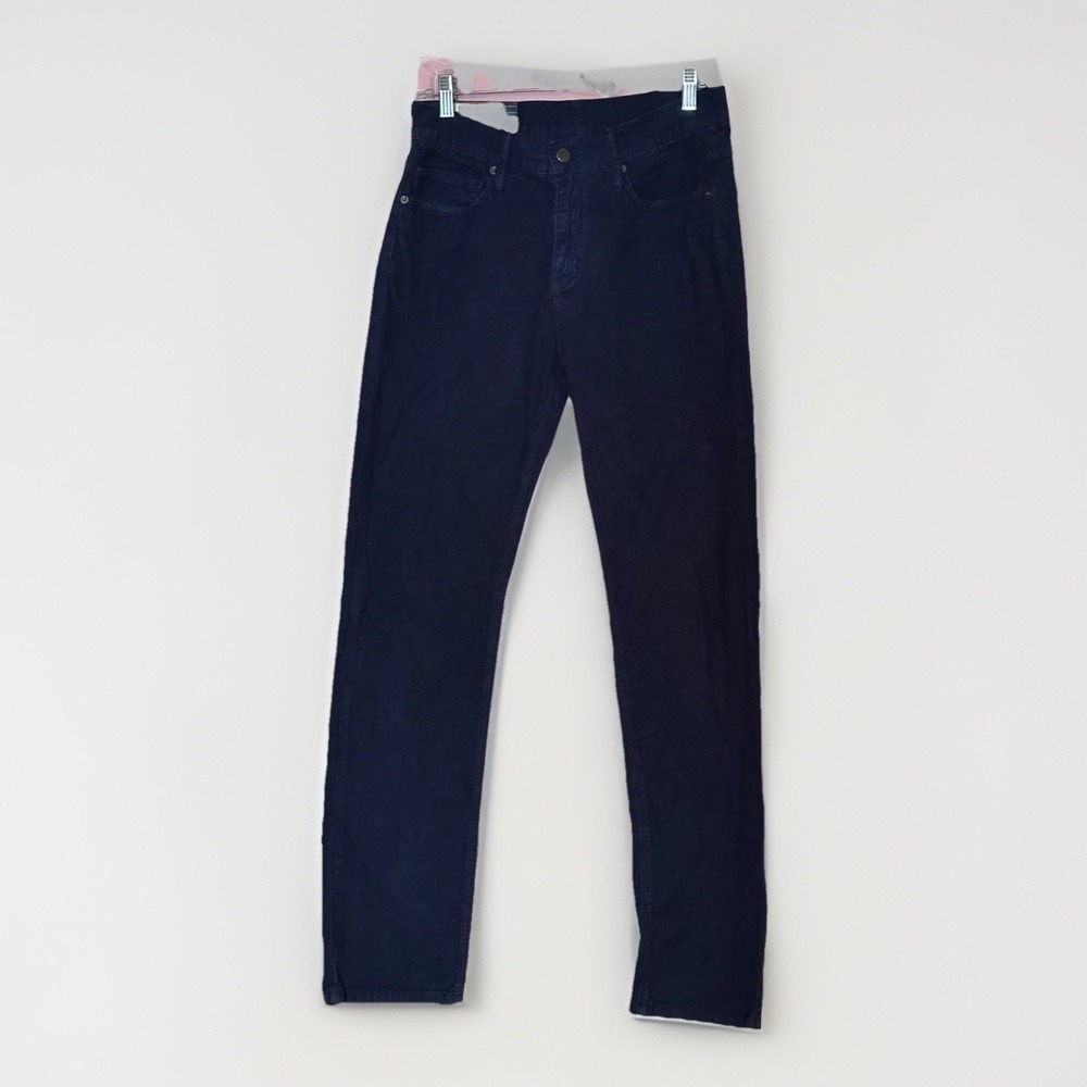 Marine Layer Slim Straight Corduroy Pants Mens 32x32 Blue 5 Pocket Casual 29x31